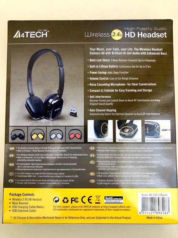 Qulaqlıq “A4Tech RH-200” — Səs texnikası, Bakı (6)