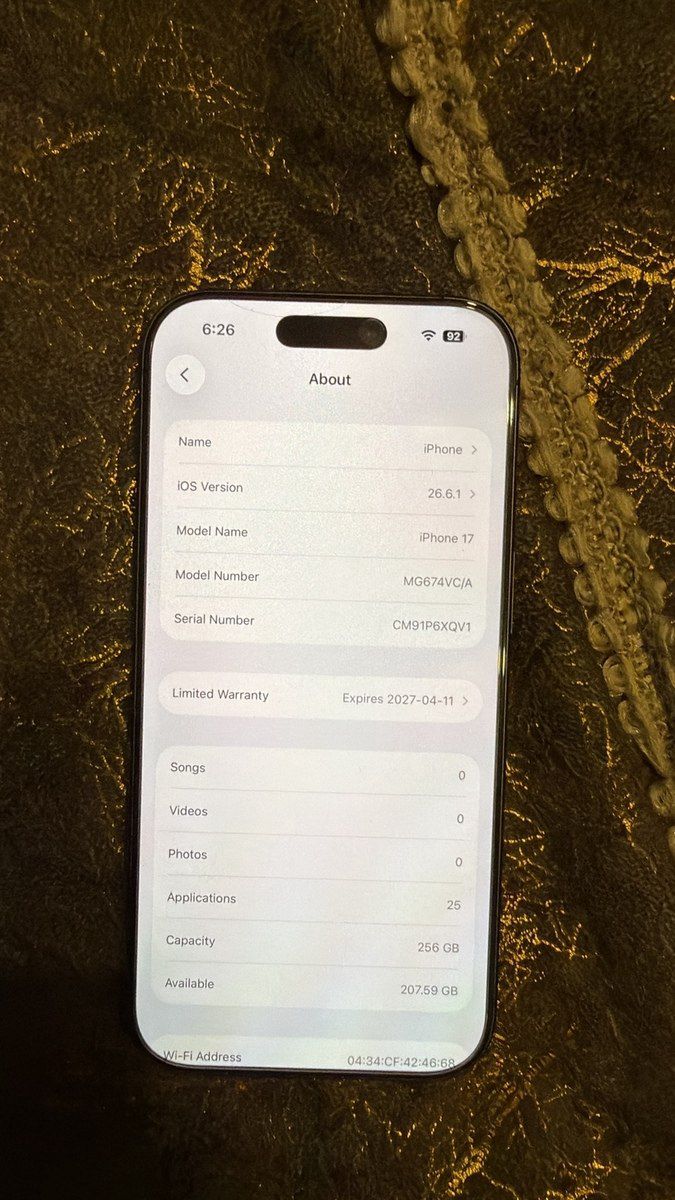 Apple iPhone 17 Black 256GB/8GB — Smartfonlar, Bakı (3)
