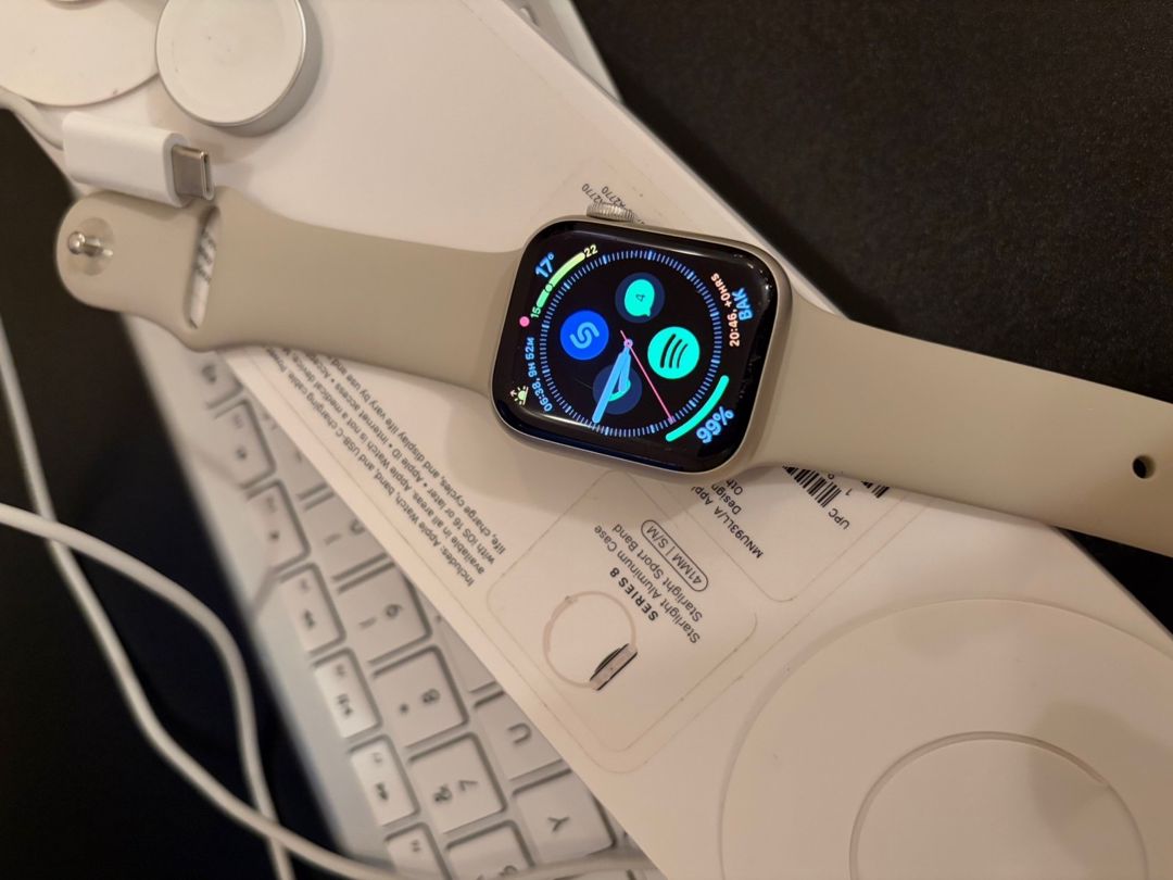 Apple Watch Series 8 Aluminum Starlight 41mm — Ağıllı saatlar və biləkliklər, Bakı
