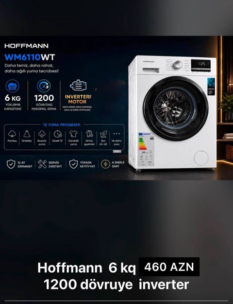 Paltaryuyan Hoffmann WM6110WT 6kq — Bakı