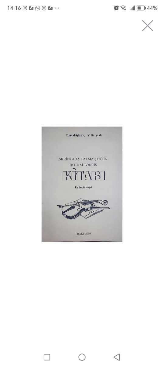 Musiqi kitabı — Musiqiə alətləri, Bakı (5)