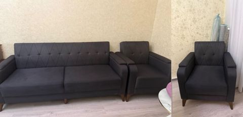 Divan və 2 ədəd kreslo -450 Azn ideal veziyyetde unvan Sabuncu*Tehi — Qobu