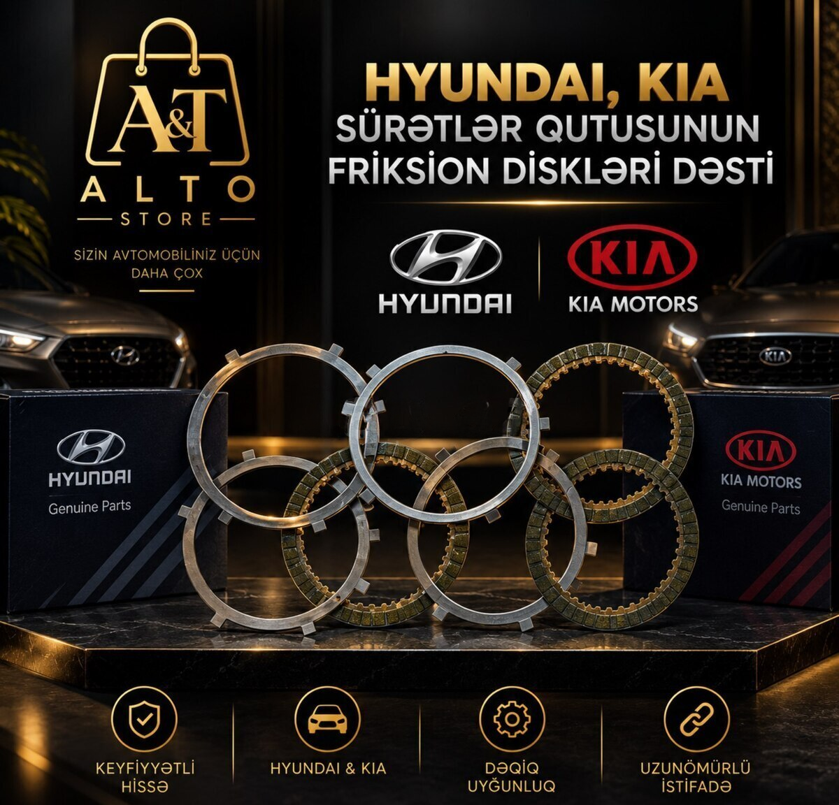 Friksion diskləri dəsti Hyundai və Kia üçün — Bakı