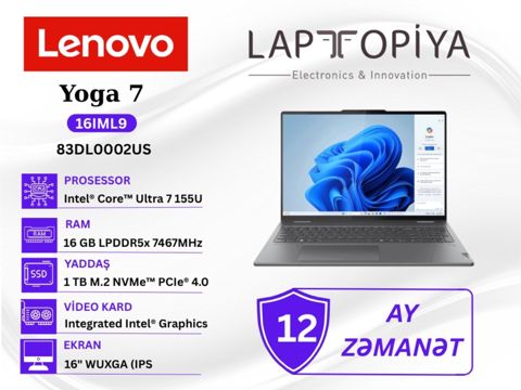 Lenovo Yoga 7 2-in-1 16IML9 83DL0002US — Laptopiya