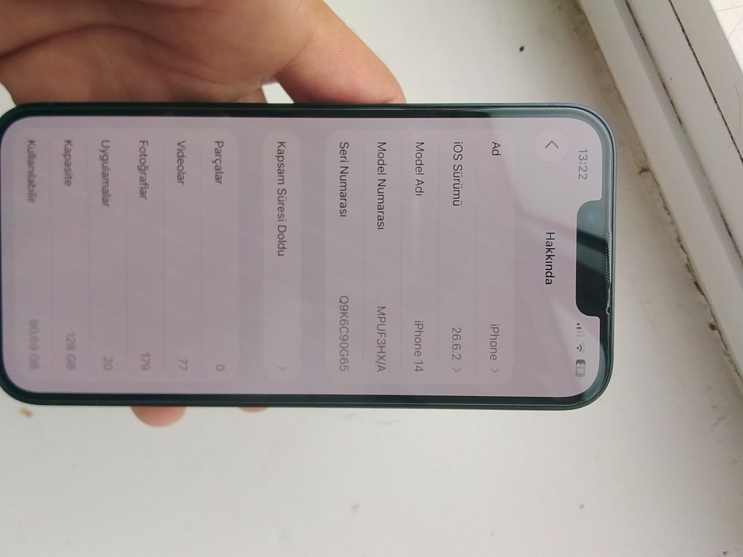 Apple iPhone 14 Blue 128GB/6GB — Smartfonlar, Bakı (7)