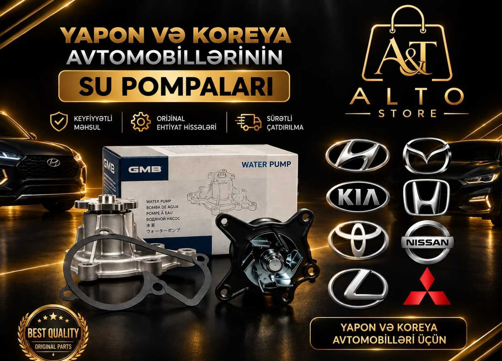 Su pompası GMB və digər markalar — Bakı