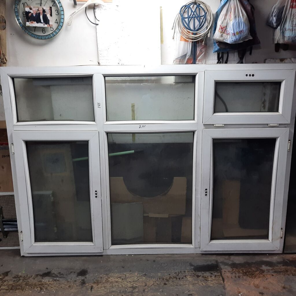 PVC pəncərə bloku - Material: ağ PVC profil - Ümumi ölçülər: təxmini — Pəncərələr, qapılar, balkonlar, Digah (3)