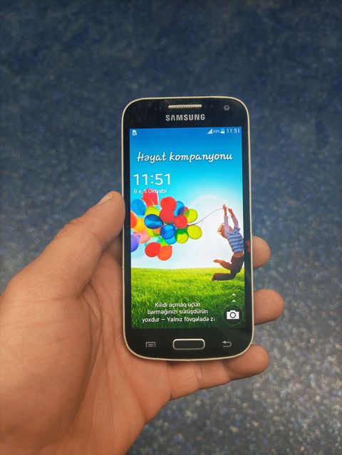 Samsung I9190 Galaxy S4 Mini, 8 GB, rəng - Qara, Sensor, Barmaq izi, İki sim kartlı — Bakı