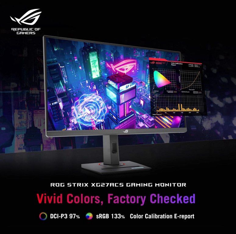 Monitor “Asus 27" ROG Strix XG27ACS IPS QHD 180Hz” — Kompüterlər və noutbuklar, Bakı (5)