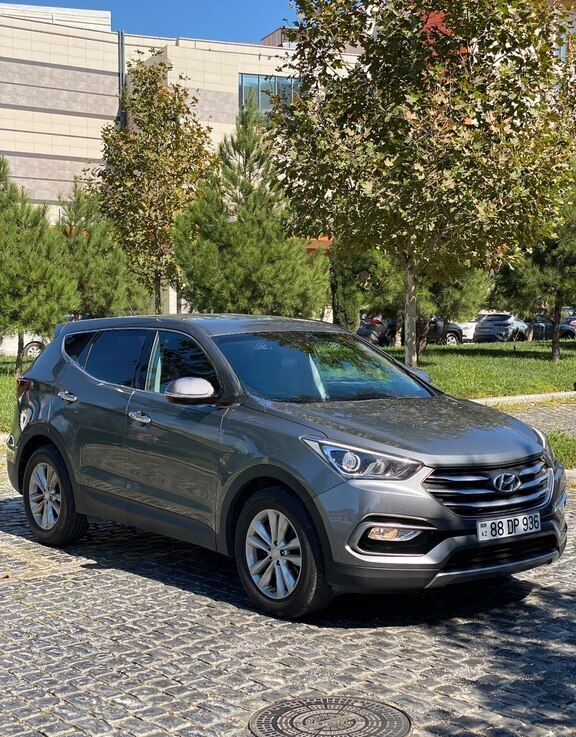 Hyundai Santa Fe, 2017 il, 192000 km, 2 L 88-DP-936 — Avtomobillər, Bakı (8)