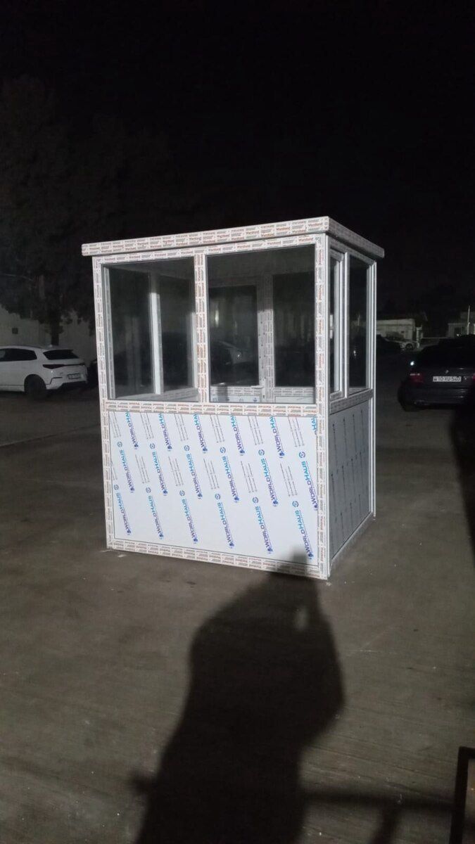 Mühafizə köşkü qara şüşəli — Təmir və inşaat, Bakı (4)