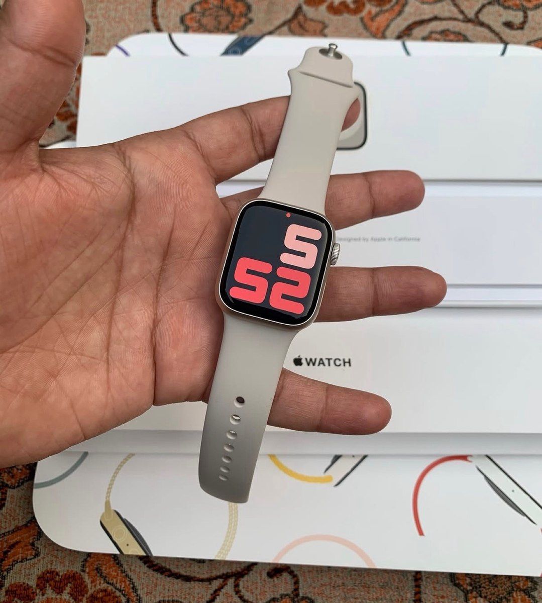 Apple Watch Series 8 Aluminum Cellular Starlight 45mm — Ağıllı saatlar və biləkliklər, Bakı (4)