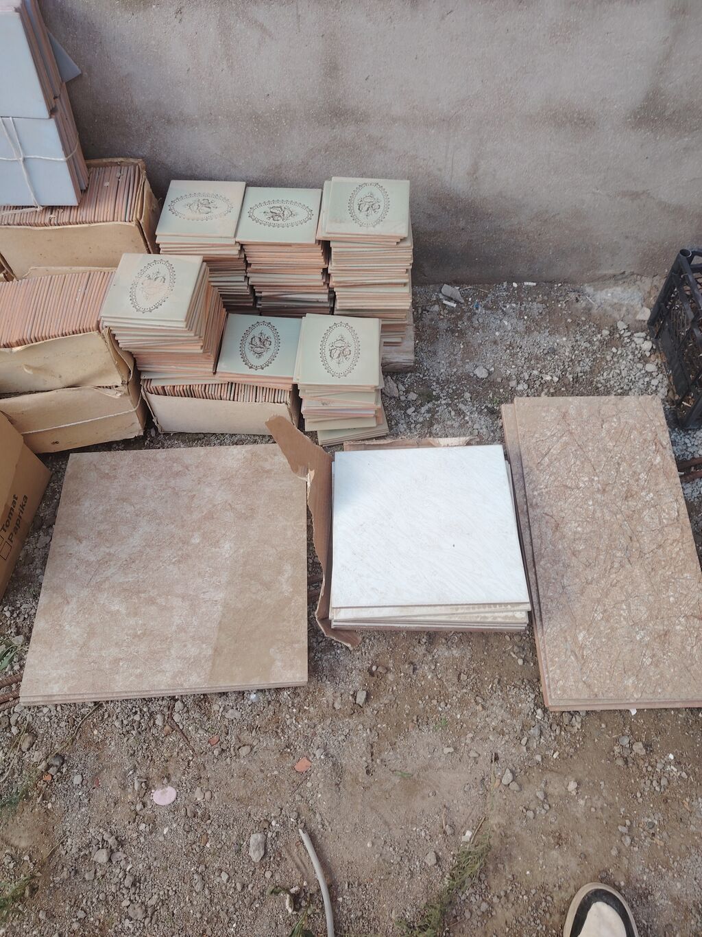 Mərtəbə/hamam/metbex üçün müxtəlif ölçülü keramika plitələr dəsti — Plitka və örtü materialları, Qobu (2)