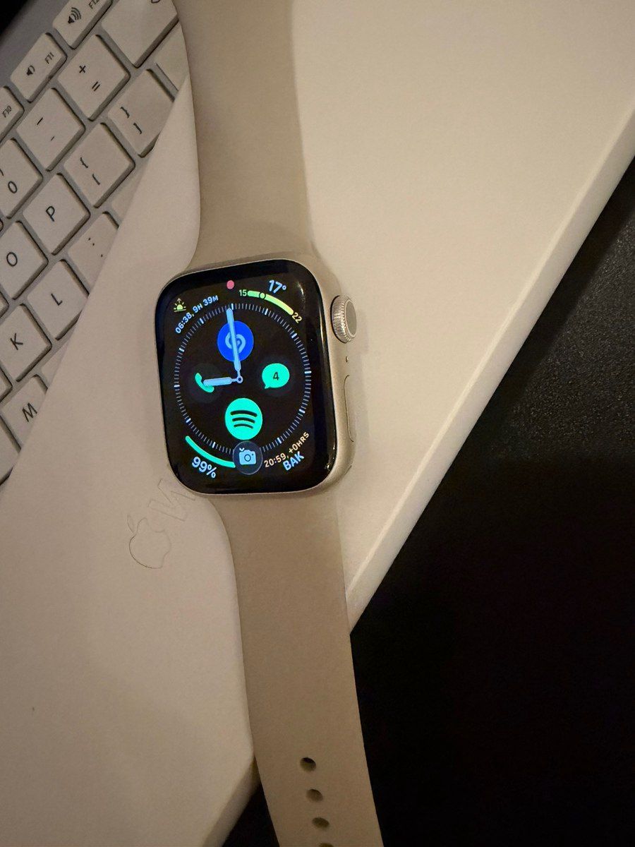 Apple Watch Series 8 Aluminum Starlight 41mm — Ağıllı saatlar və biləkliklər, Bakı (5)