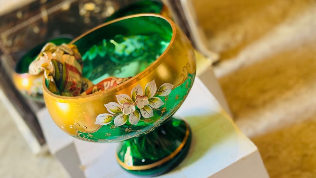 Meyvə qabları Bohemia — Qablar və mətbəx əşyaları, Gəncə (2)
