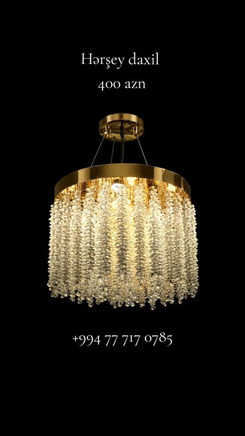 Çılçıraq, 8 lampa, Metal — Digah