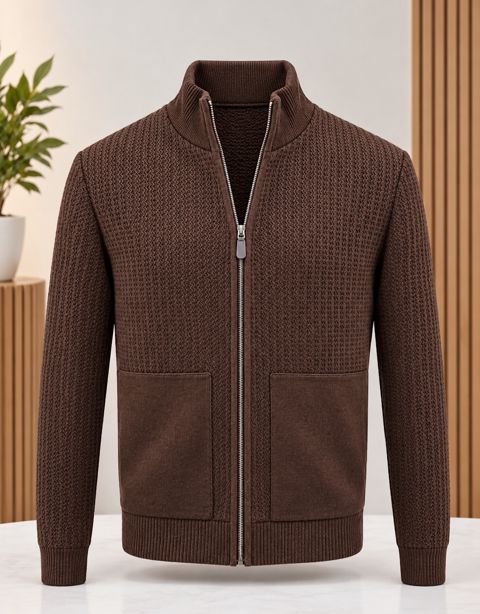 Gödəkçə kişilər üçün, qəhvəyi, parça, ölçü 2XL — Bakı