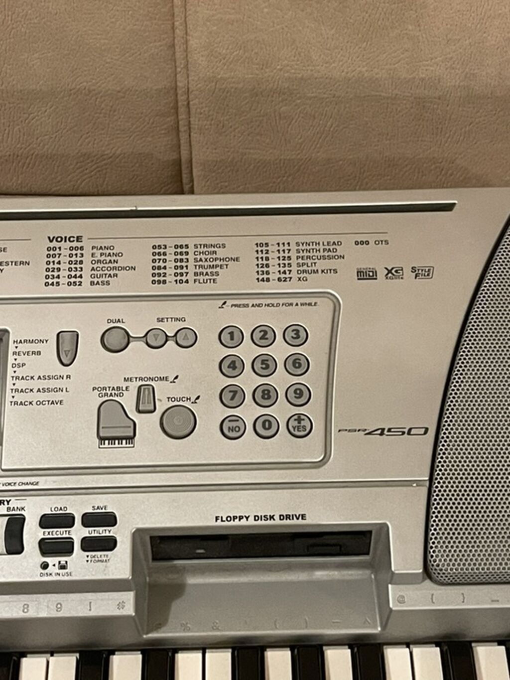Yamaha PSR-450 İdeal Vəziyyətdədir Model: Yamaha PSR-450 — Pianino və digər klaviş alətləri, Bakı (3)