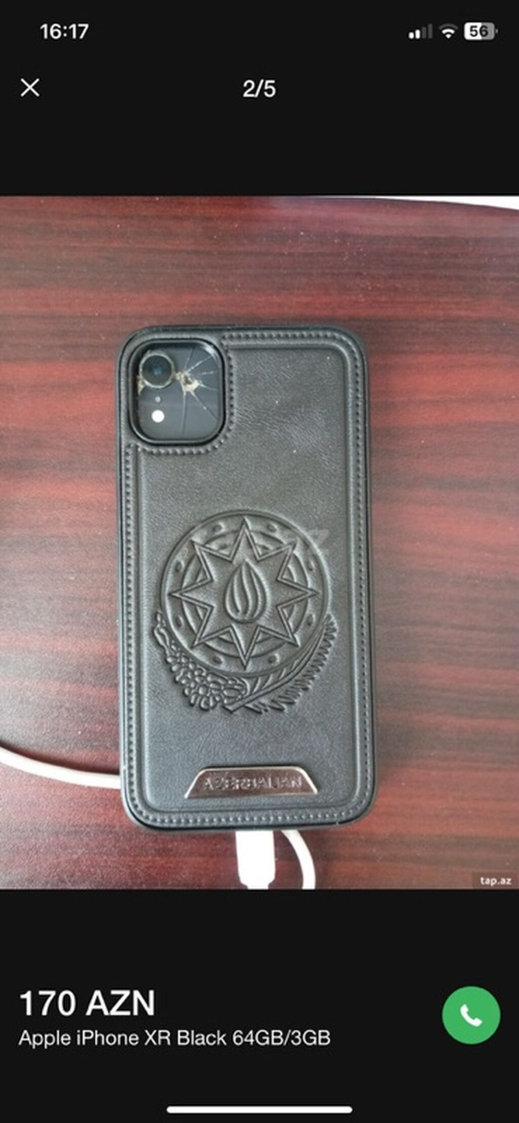 IPhone Xr, 64 GB, Qara, Qırıq — Apple iPhone, Digah (2)