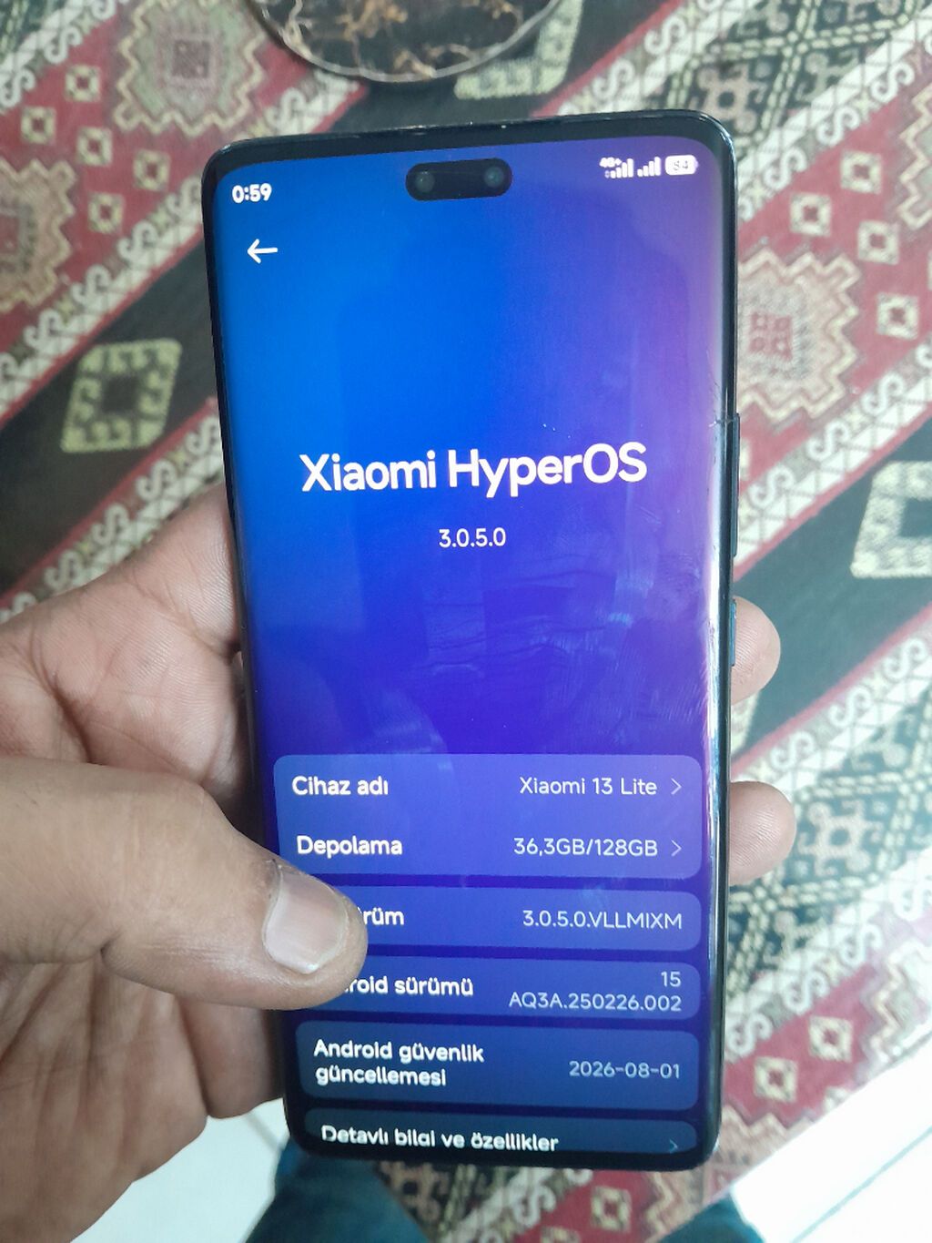 Xiaomi 13 Lite, 128 GB, rəng - Narıncı, Barmaq izi, İki sim kartlı, Face ID — Xiaomi, Bakı (2)