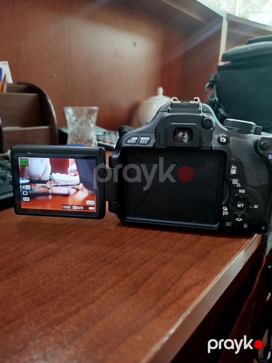 Canon EOS 600D Dslr fotoaparatı linzə ilə — Fotoaparat, Bakı (2)