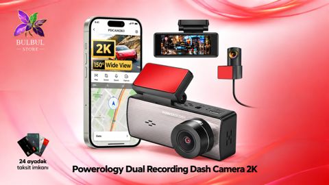 Powerology Dual recording Dash Camera 2K — Bakı