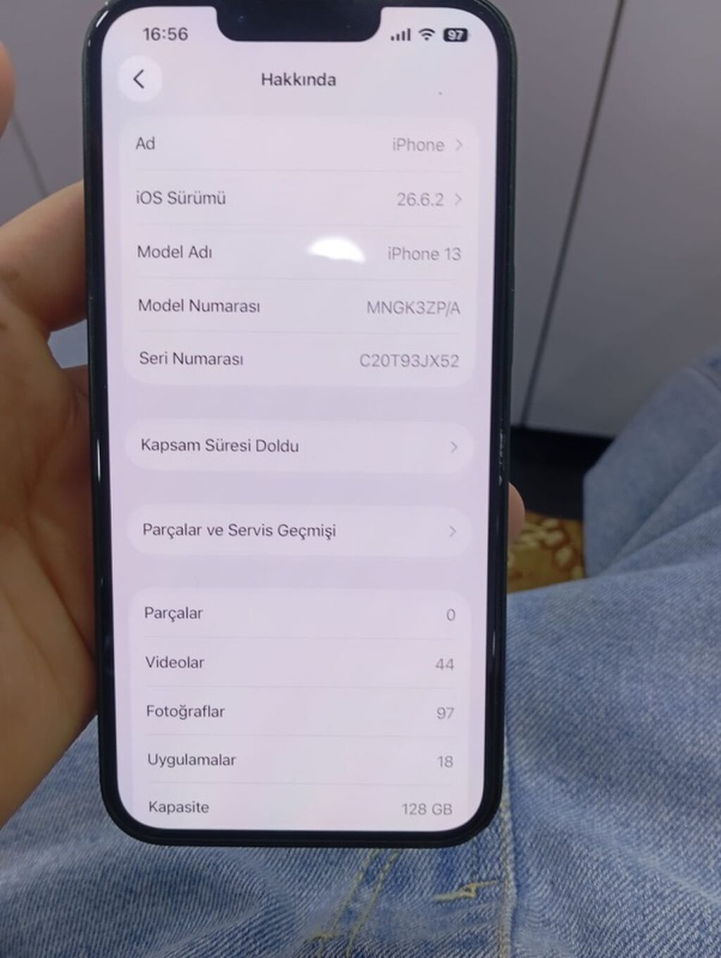 Ideal iPhone 13 128 yaddas pili natura pil ile deisilib 100du pili — Digər smartfonlar, Fatmayı (6)