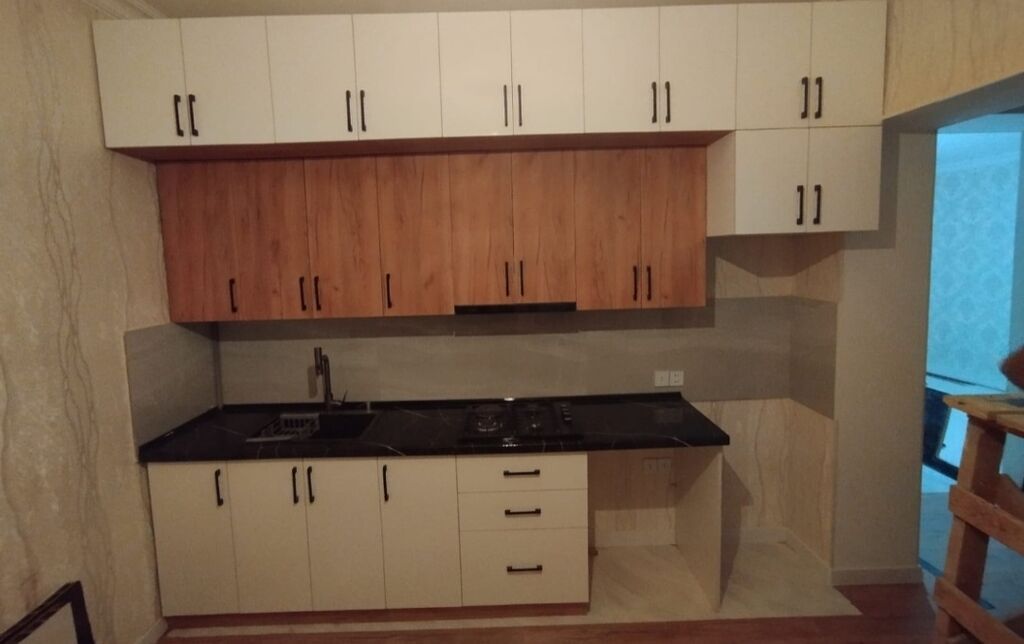 Sifarişlə mətbəx dəsti, Özü çəkən petlələr, MDF — Mətbəx mobilyası, Mehdiabad (9)