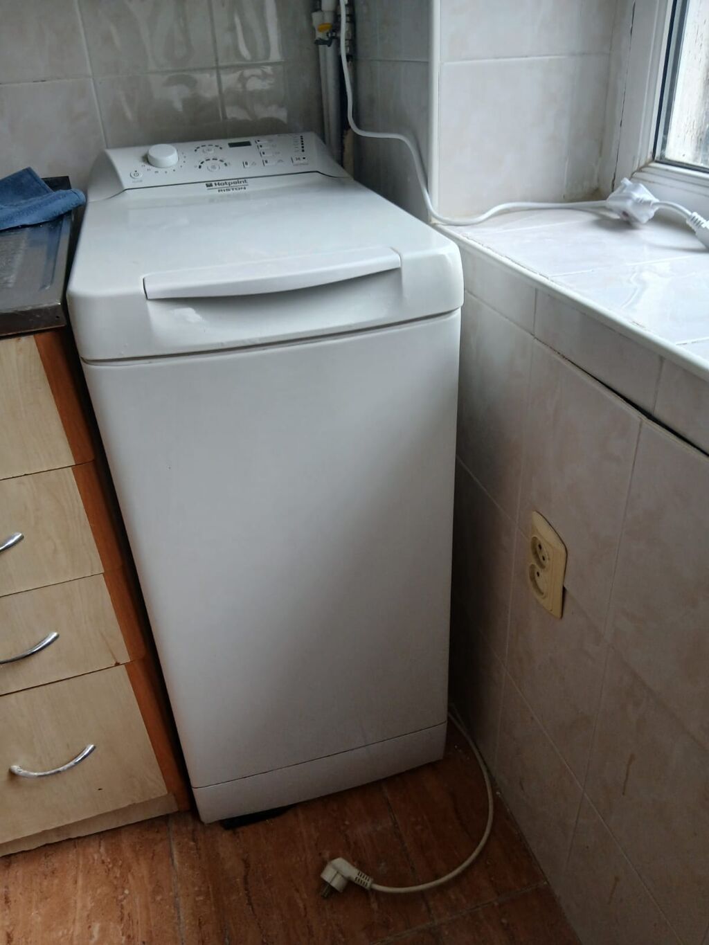 Hotpoint Ariston üstdən yüklənən paltaryuyan maşın - Model: Arxf 109 — Çamaşır maşınları, Bakı (5)