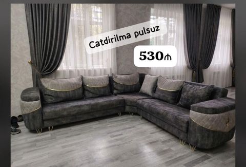 Künc divan, İşlənmiş, Açılan, Bazalı, Pulsuz çatdırılma — Masazır