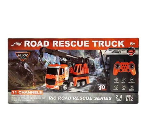 Radio ilə idarə olunan maşın Kamaz Kran, plastik/metal, qırmızı/qara, 6+ yaş — Bakı