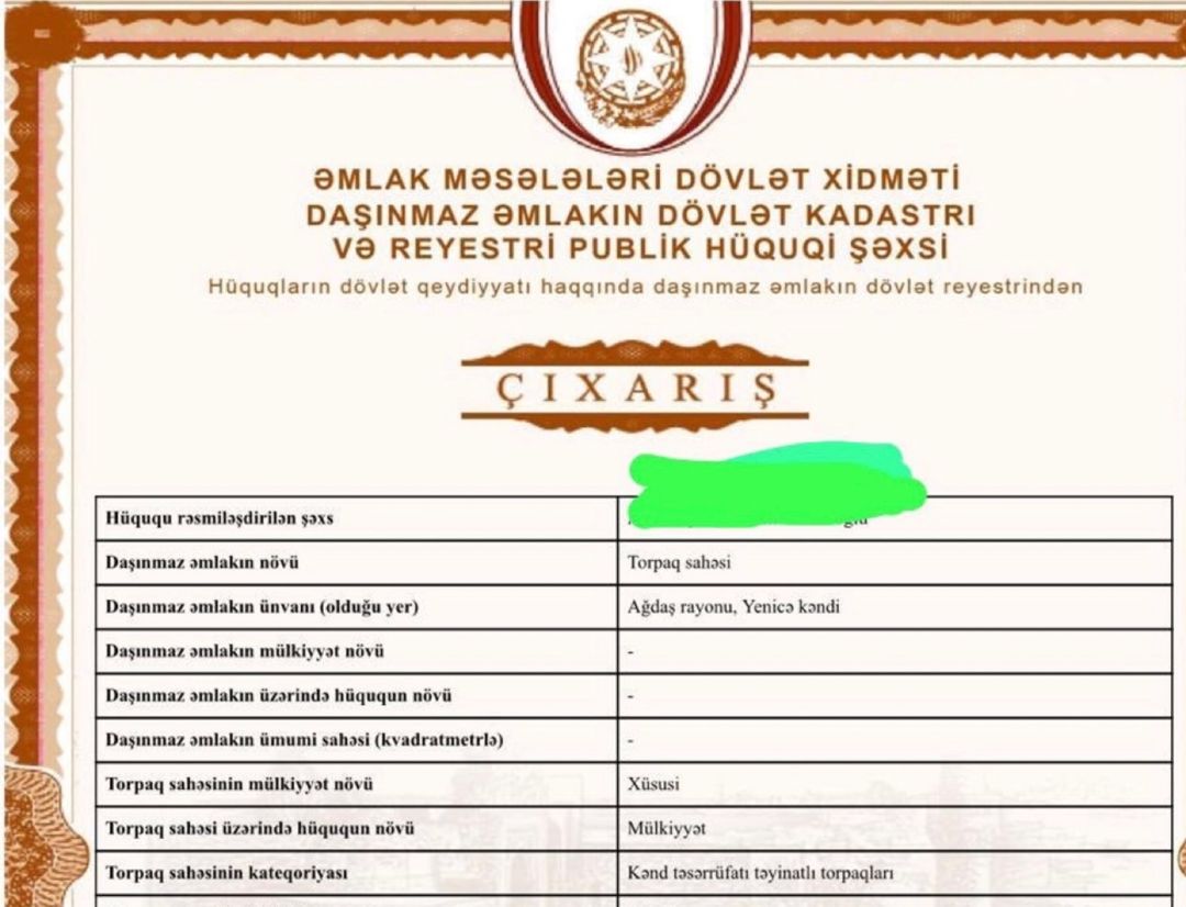 2000 sot torpaq sahəsi, Ağdaş r — Torpaq, Bakı (4)