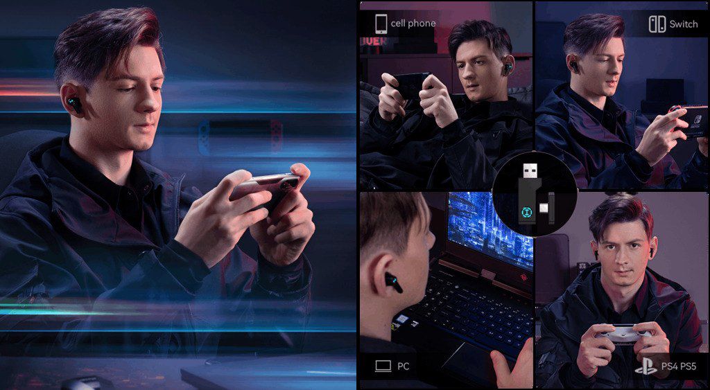 Edifier GT4 S Ultra-Low Latency Dual Mode Wireless Gaming Earbuds — Səs texnikası, Bakı (6)