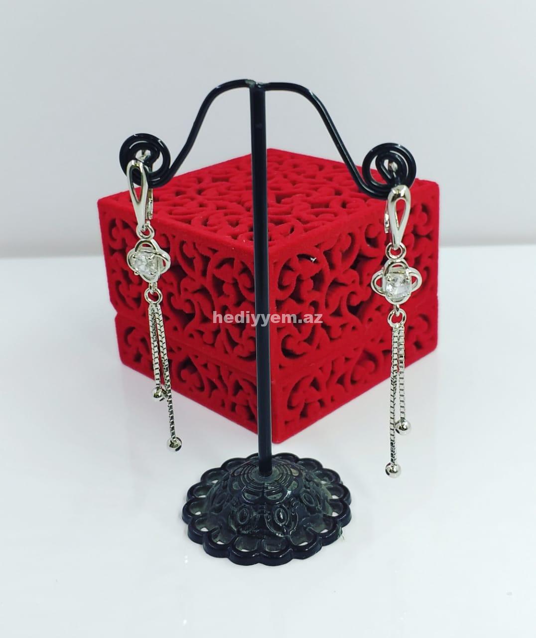 Sirga (925 Gumus) №h55 — Sırğa, Bakı