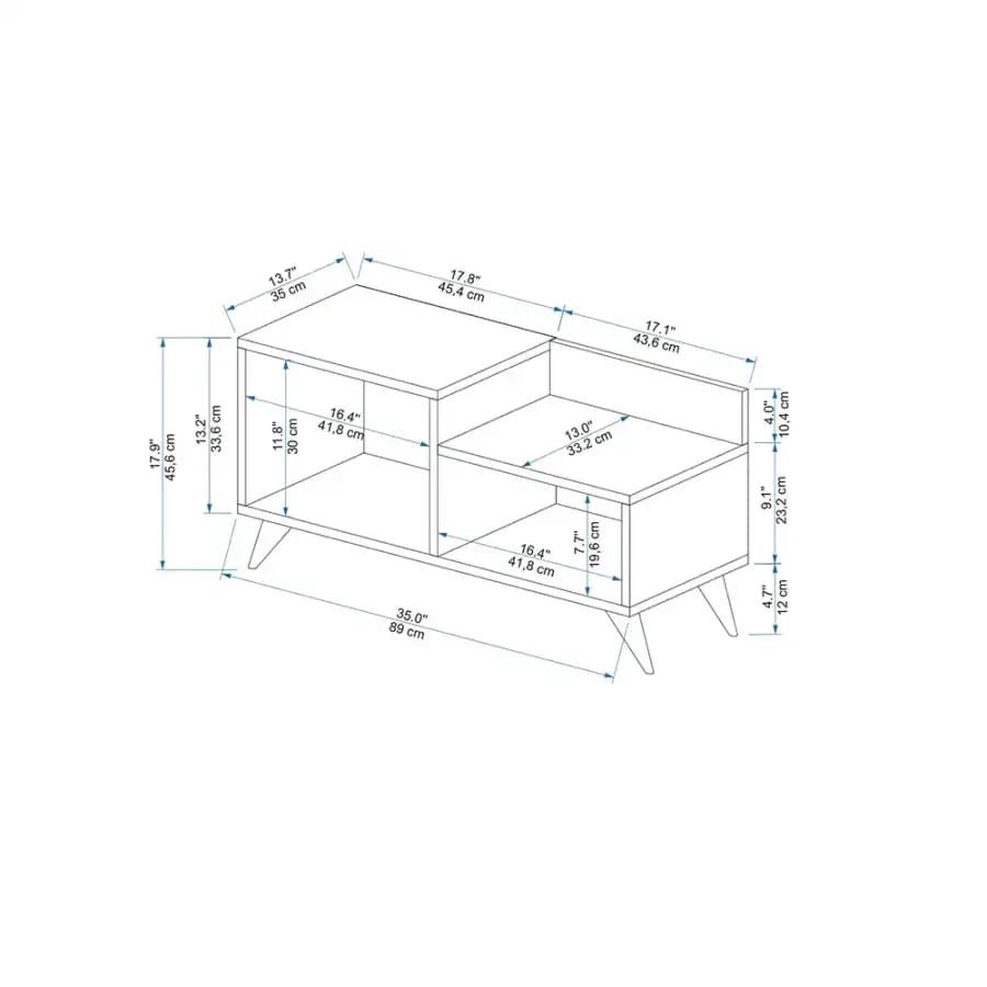 Ayaqqabı dolabı Ev Plus ev_12116261, Ldsp, 89x45.6x35 sm — Mallar, Bakı (3)