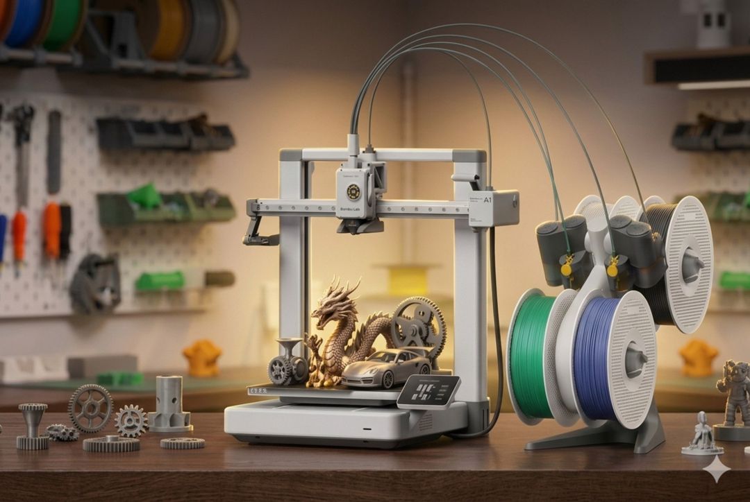 3D Printer Bambulab A1 Combo — Ofis texnikası və istehlak malları, Bakı (7)