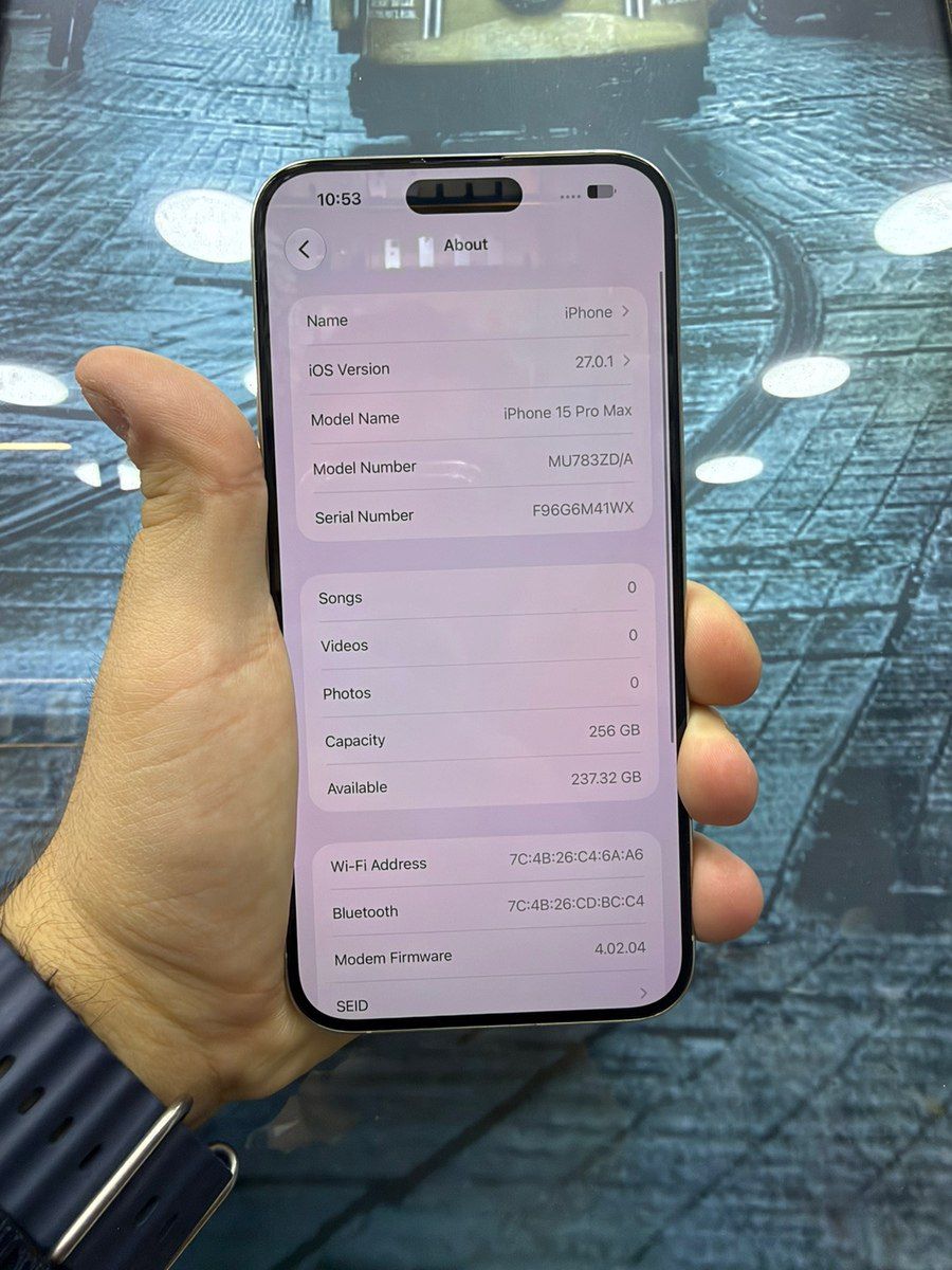 Apple iPhone 15 Pro Max White Titanium 256GB/8GB — Smartfonlar, Bakı (2)