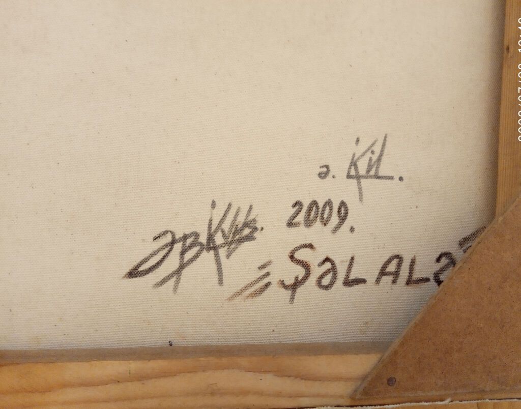 Yağlı boya tablo – “Şəlalə” (2009) - Mövzu: Təbiət mənzərəsi – yüksək — Şəkillər, plakatlular və çərçivələr, Bakı (6)