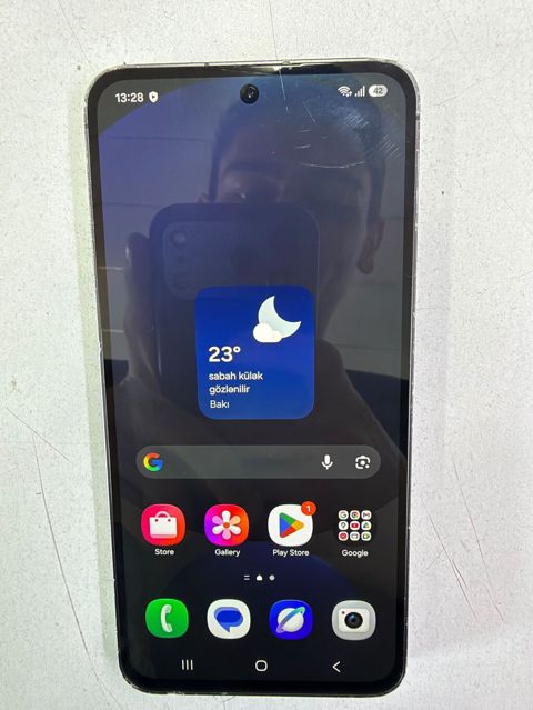 Samsung Galaxy S24 FE, 128 GB, rəng - Boz, Barmaq izi — Bakı