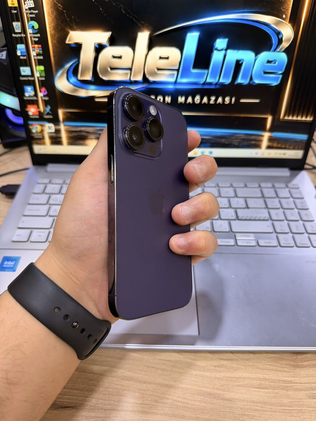 IPhone 14 Pro, 256 GB, Deep Purple, Zəmanət, Kredit, Simsiz şarj — Apple iPhone, Bakı