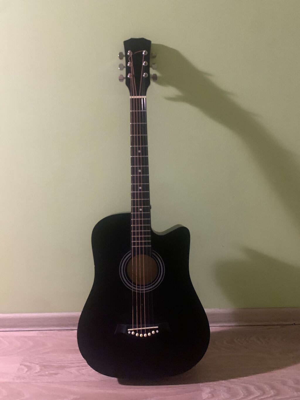 Akkustik gitar dəsti – qara rəng, kəsikli (cutaway) korpus — Gitarlar və digər simli alətlər, Bakı