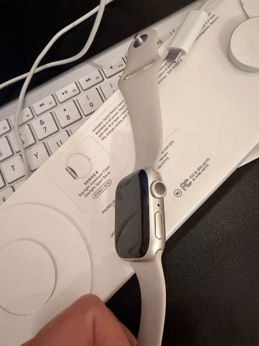 Apple Watch Series 8 Aluminum Starlight 41mm — Ağıllı saatlar və biləkliklər, Bakı (9)