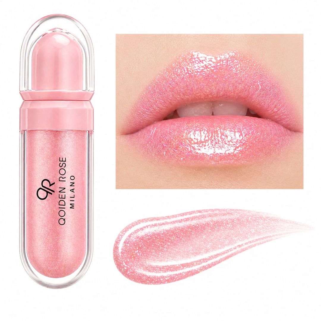 Dodaq üçün parıldadıcı Qolden Rose Milano 3D Hydra Pink, 6.5 ml — Mallar, Bakı