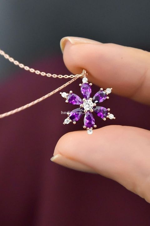 Lotos Gul Gumus Sep (925 ayar) №c34 — Necklaces and chains