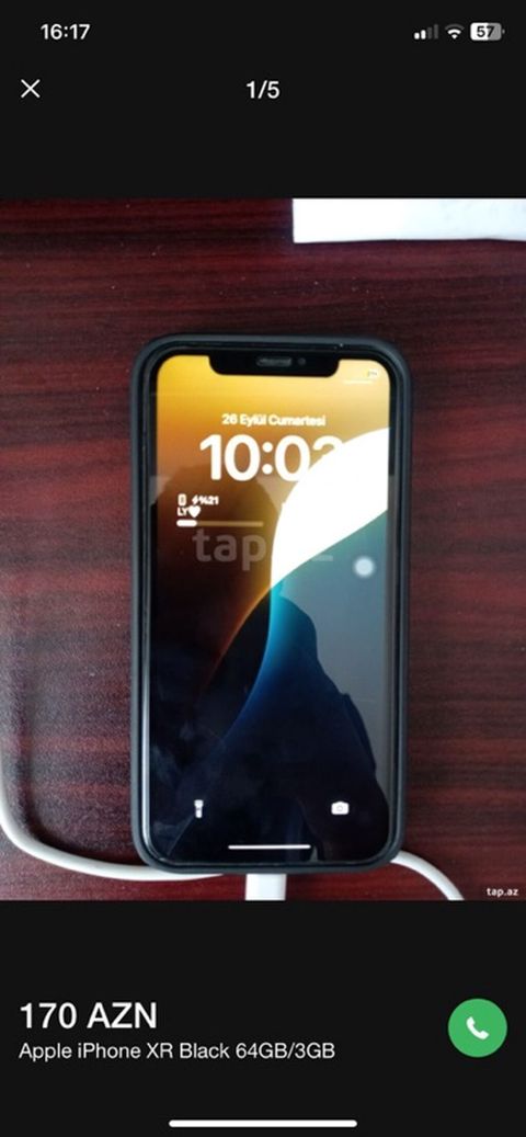 IPhone Xr, 64 GB, Qara, Qırıq — Digah