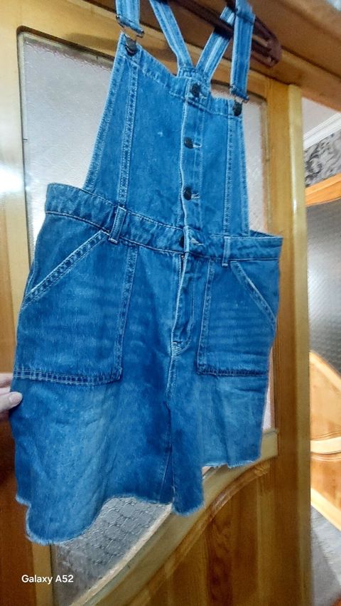 Cins kombez-ətək (salopet) - Material: qalın denim - Rəng: klassik — Şəki