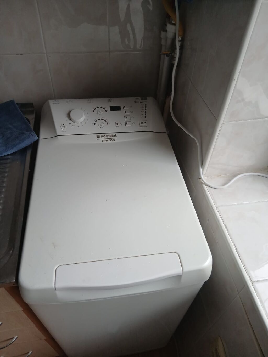 Hotpoint Ariston üstdən yüklənən paltaryuyan maşın - Model: Arxf 109 — Çamaşır maşınları, Bakı (4)