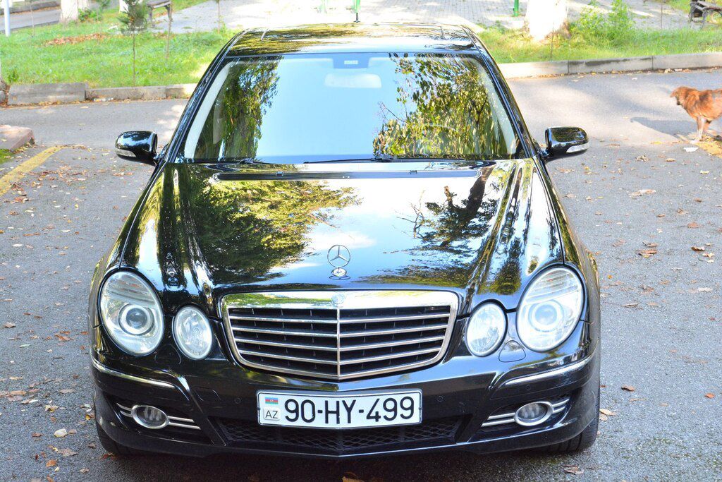 Mercedes E 220, 2.2 L, 2007 il, 410 000 km 90-HY-499 — Avtomobillər, Quba (9)