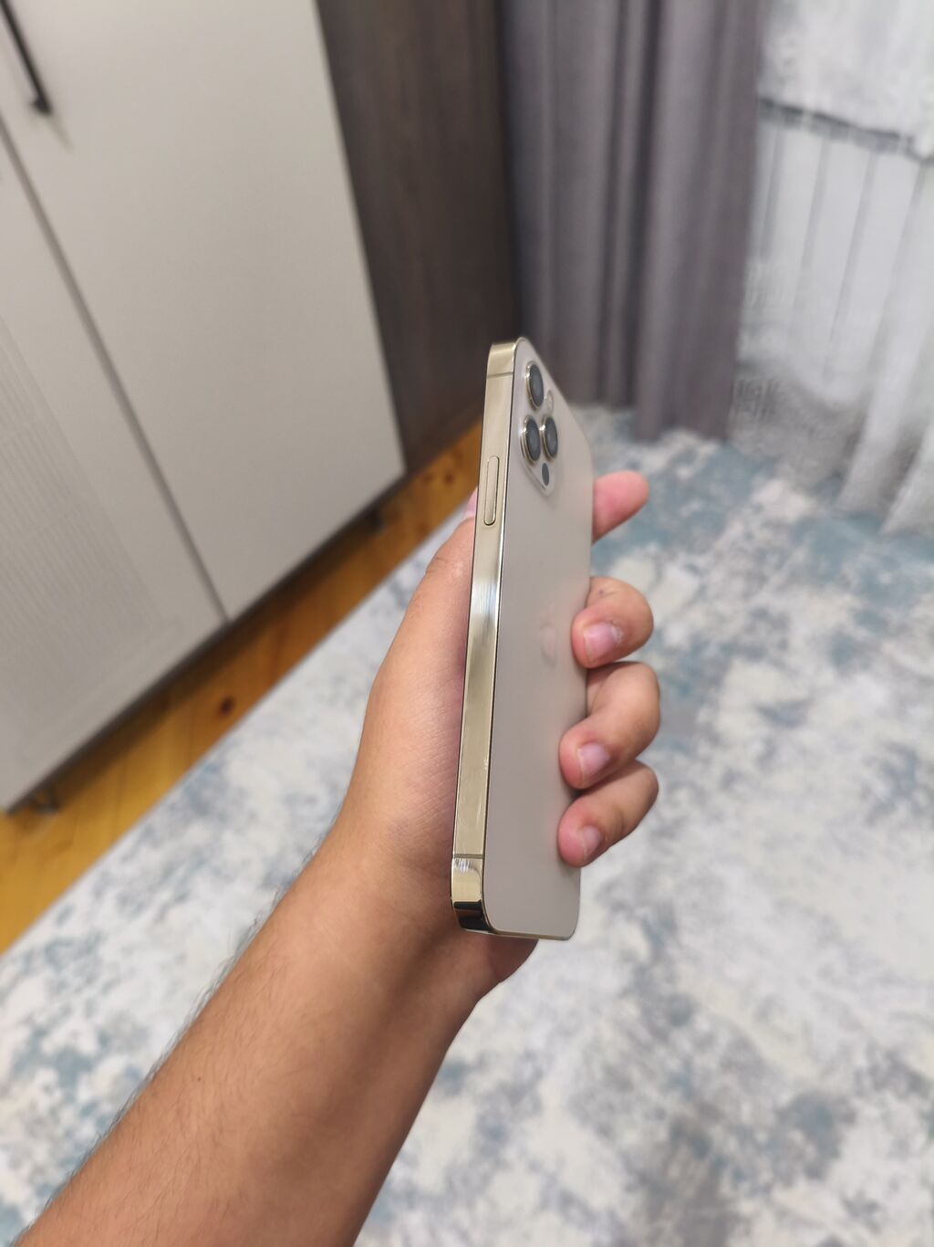 IPhone 12 Pro, 128 GB, Matte Gold, Zəmanət, Simsiz şarj, Face ID — Apple iPhone, Digah (3)