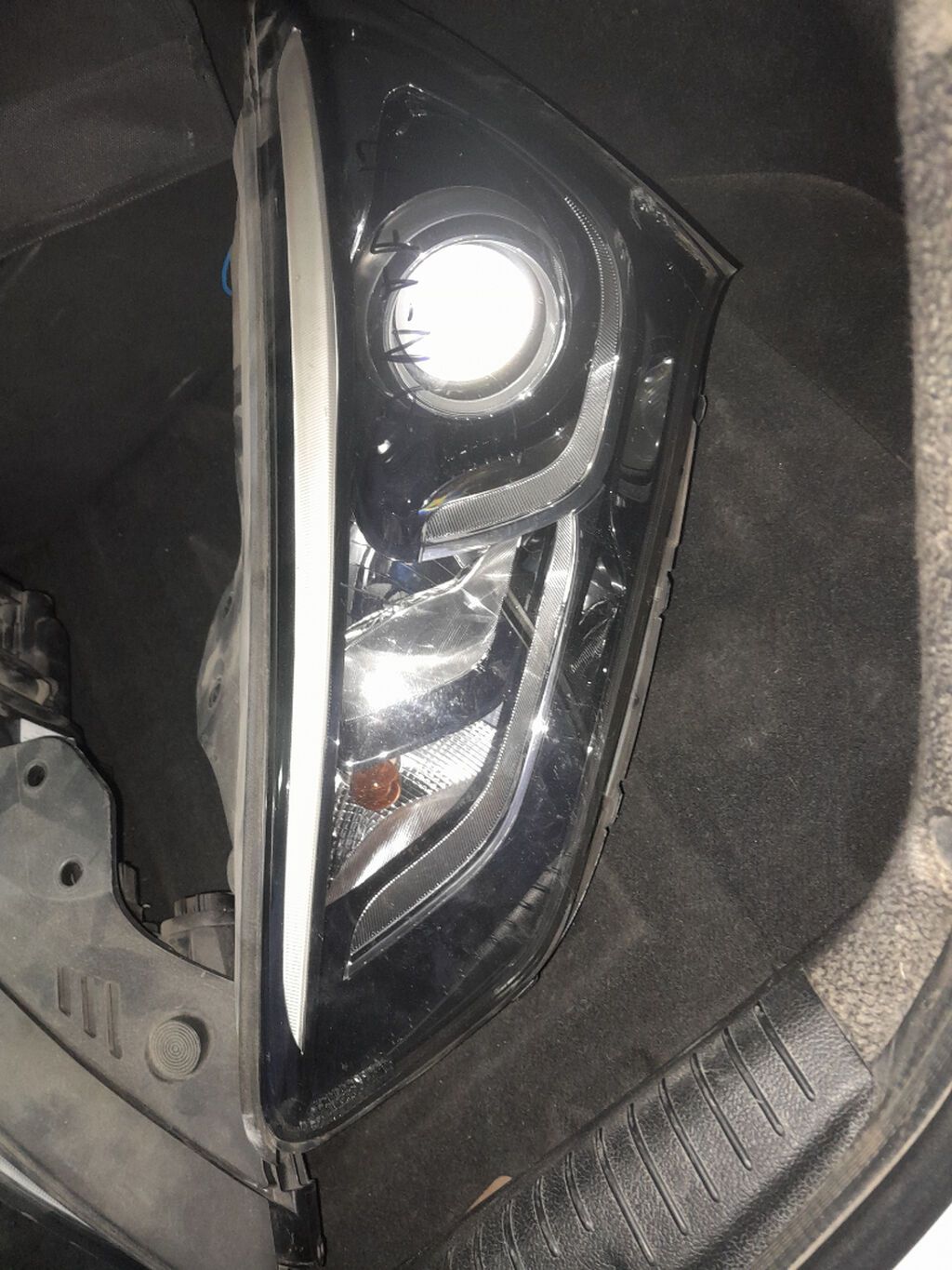 Komplekt, Yaxın və uzaq vuran işıqlar Hyundai, 2017 il, Orijinal, Yaponiya, İşlənmiş — Avtomobil işığı, Bakı (4)